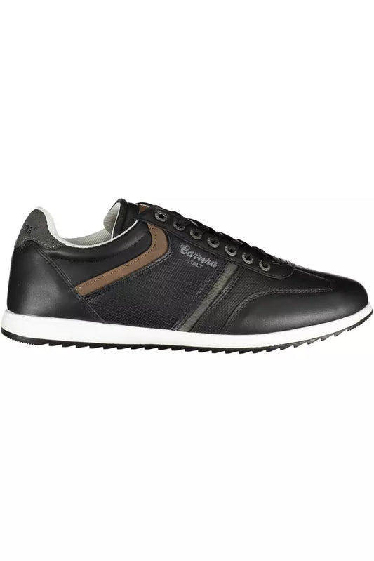 Black Polyethylene Men Sneaker