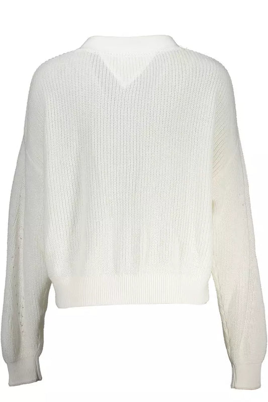 White Cotton Women Cardigan