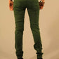 Green Cotton Women Jean