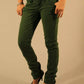 Green Cotton Women Jean