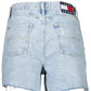 Light Blue Cotton Women Short