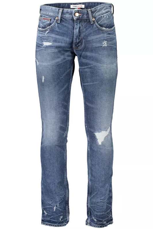 Blue Cotton Men Jean