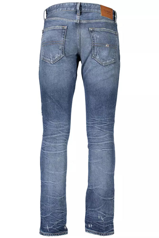 Blue Cotton Men Jean