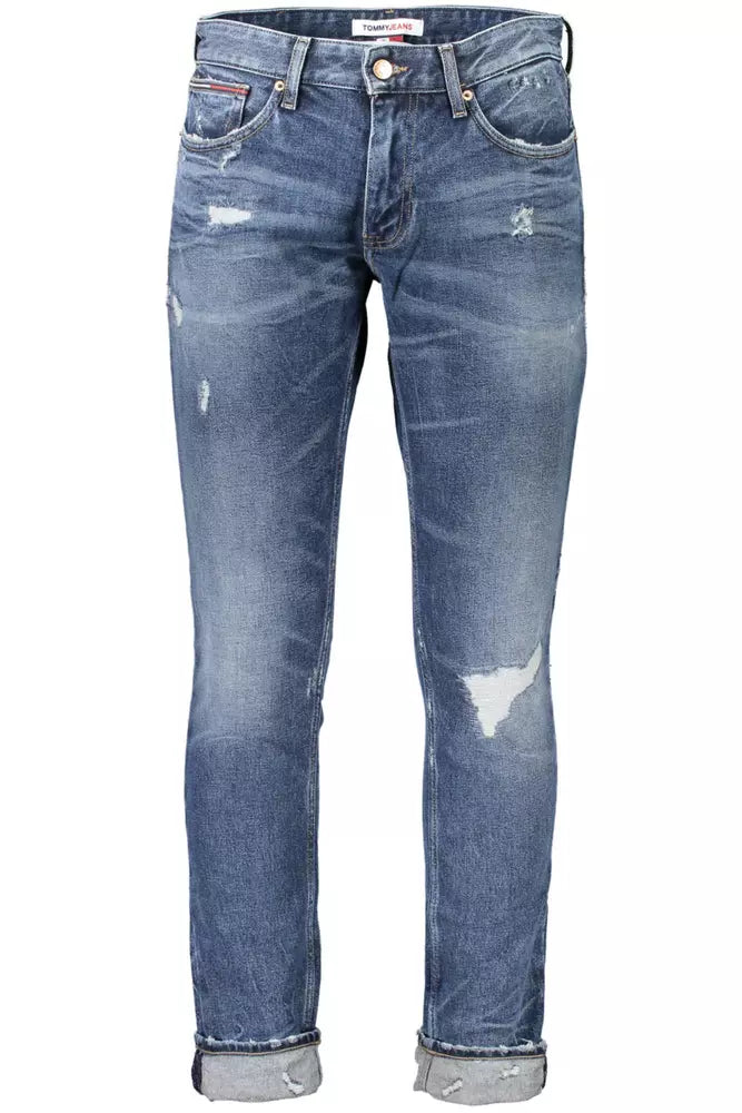 Blue Cotton Men Jean