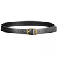 Black Leather Women Belt