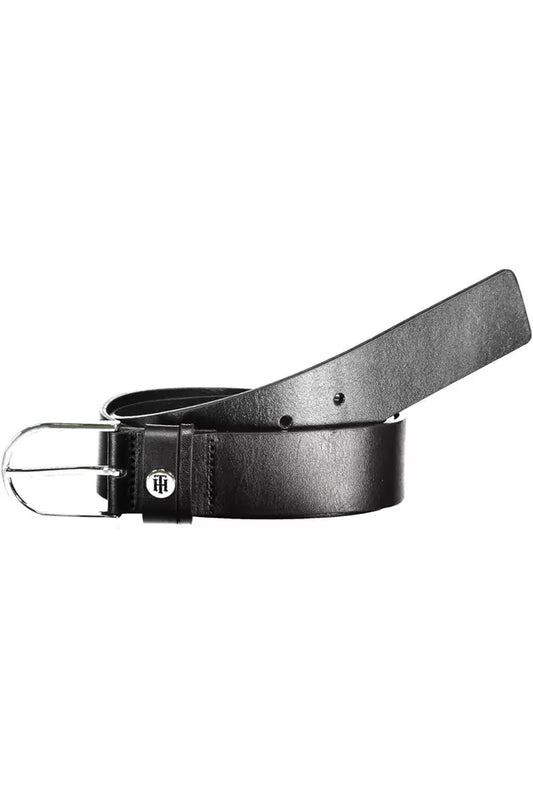 Black Leather Women Belt