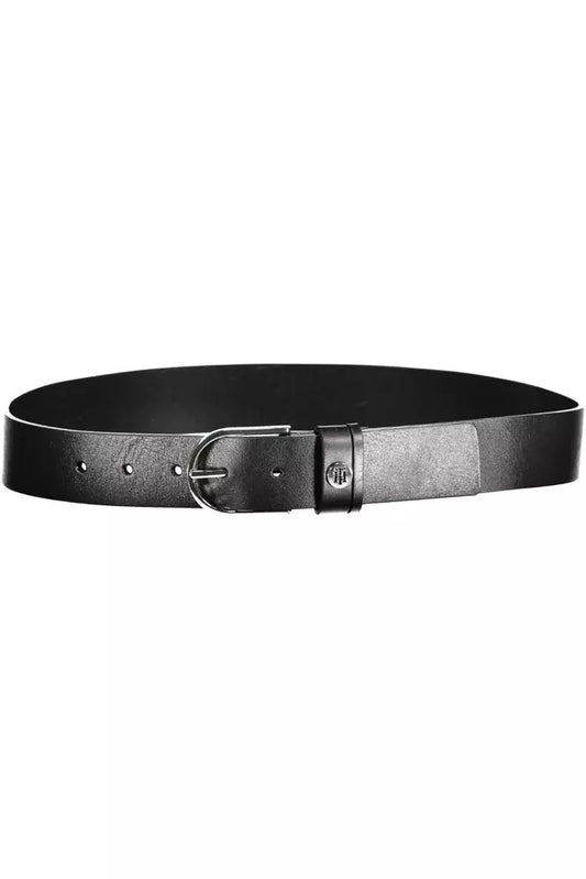 Black Leather Women Belt