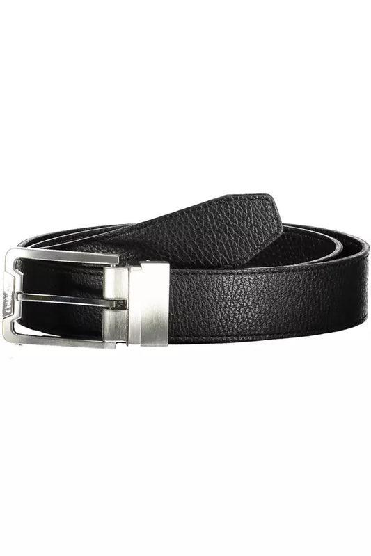 Black Leather Men Belt