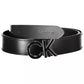 Black Leather Women Belt