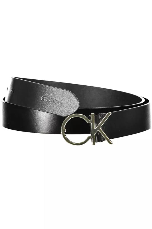Black Leather Women Belt
