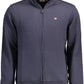 Blue Cotton Men Sweater