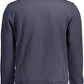 Blue Cotton Men Sweater