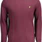 Purple Cotton Men Sweater