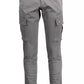 Gray Cotton Men Trouser