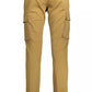 Beige Cotton Men Pant
