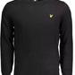 Black Cotton Men Sweater