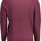 Purple Cotton Men Sweater