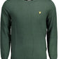 Green Cotton Men Sweater