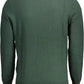 Green Cotton Men Sweater