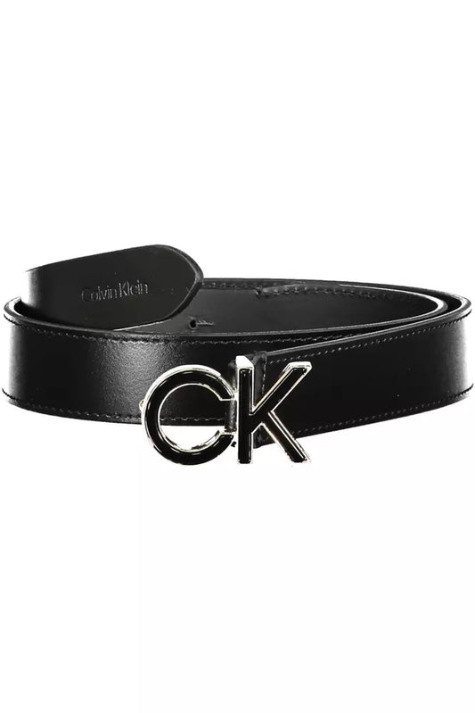 Black Leather Women Belt