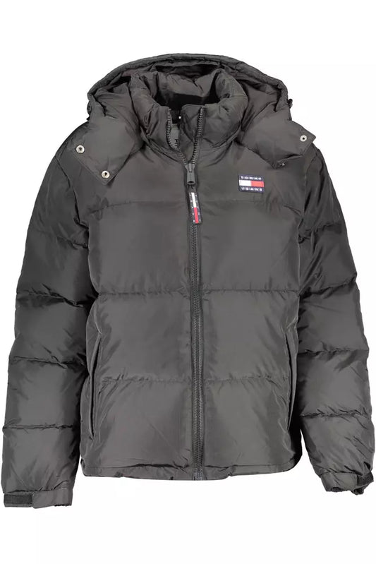 Black Polyester Women Jacket