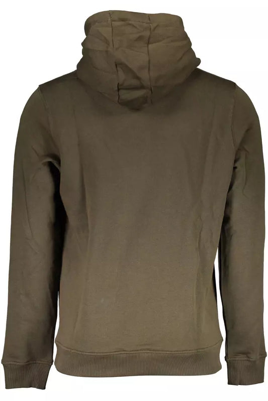 Green Cotton Men Sweater