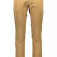 Beige Cotton Men Pant
