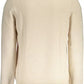 Beige Wool Men Sweater