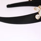Black Crystal White Hair Parrucchiera Headband Diadem