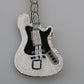 Gold Brass Beaded Guitar Pin Accessory Brooch