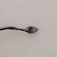 Silver Brass Crystal Spilla Serpente Brooch Pin