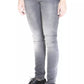 Gray Cotton Women Jeans