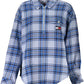 Light Blue Cotton Women Shirt