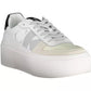 White Polyester Women Sneaker