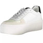 White Polyester Women Sneaker