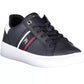 Blue Leather Women Sneaker