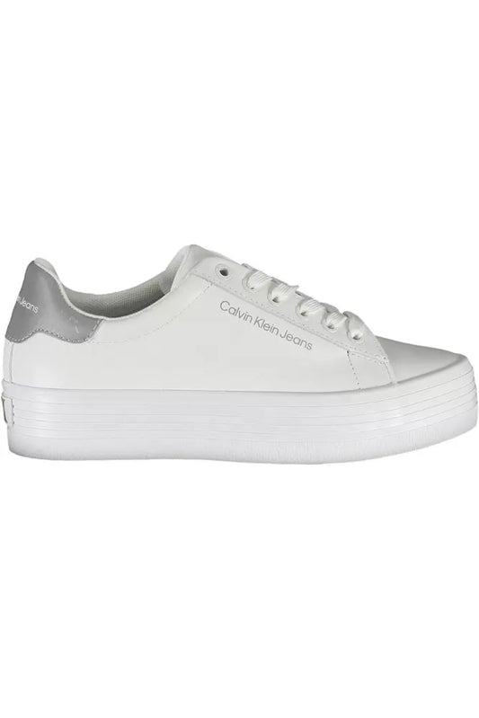 White Leather Women Sneaker