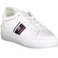 White Polyester Women Sneaker