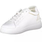 White Polyester Women Sneaker