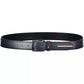 Blue Leather Men Belt