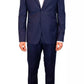 Elegant Italian Wool Suit in Classic Blue