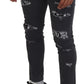 Chic Gray Slim Fit Skinny Jeans