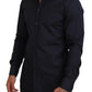 Elegant Azure Slim Fit Designer Shirt