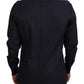 Elegant Azure Slim Fit Designer Shirt
