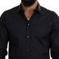 Elegant Azure Slim Fit Designer Shirt