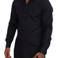 Elegant Azure Slim Fit Designer Shirt