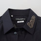 Elegant Azure Slim Fit Designer Shirt