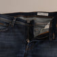 Elegant Blue Wash Skinny Denim Jeans