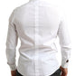 Elegant White Slim Fit Dress Shirt
