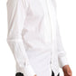 Elegant White Slim Fit Cotton Dress Shirt